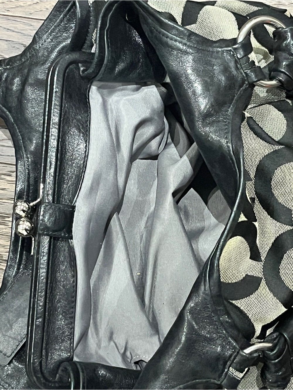 Coach Canvas Shoulder Bag - Picture 10 of 14